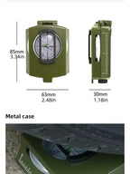 High Precision Compass Professional Outdoor Camping Multifunctional Military Green Precise Geological Tactical Compass