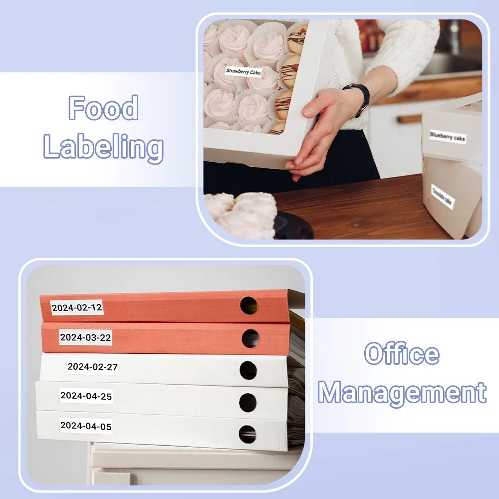 Phomemo Label For M110/M220/M221 Mini Printer Portable Thermal Label Stickers Self-Adhesive Waterproof Label Maker Sticker New