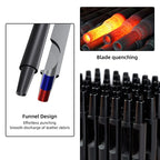 WUTA 1PC Leather Punching Tool Round Hole Hollow Puncher Black Titanium Plated Anti-rust DIY Craft Tool for Belt,Watch Band