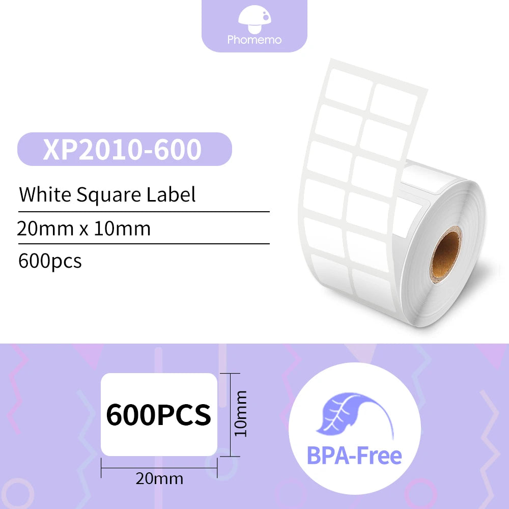 Phomemo Label Printer M110 Label Maker Barcode Label Printer for Address, Barcode, Clothing, Photo,Logo,Jewelry,Retail,Business