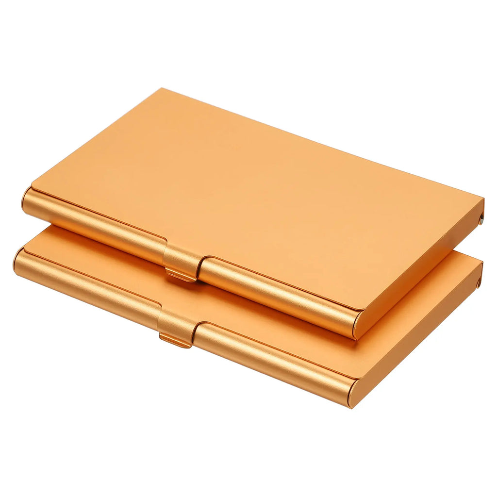 1/2/3Pcs Business Card Holder Metal Box Cover Credit Card Holder Aluminum Alloy Flip Cover Slim Name Cards Case for Women Men