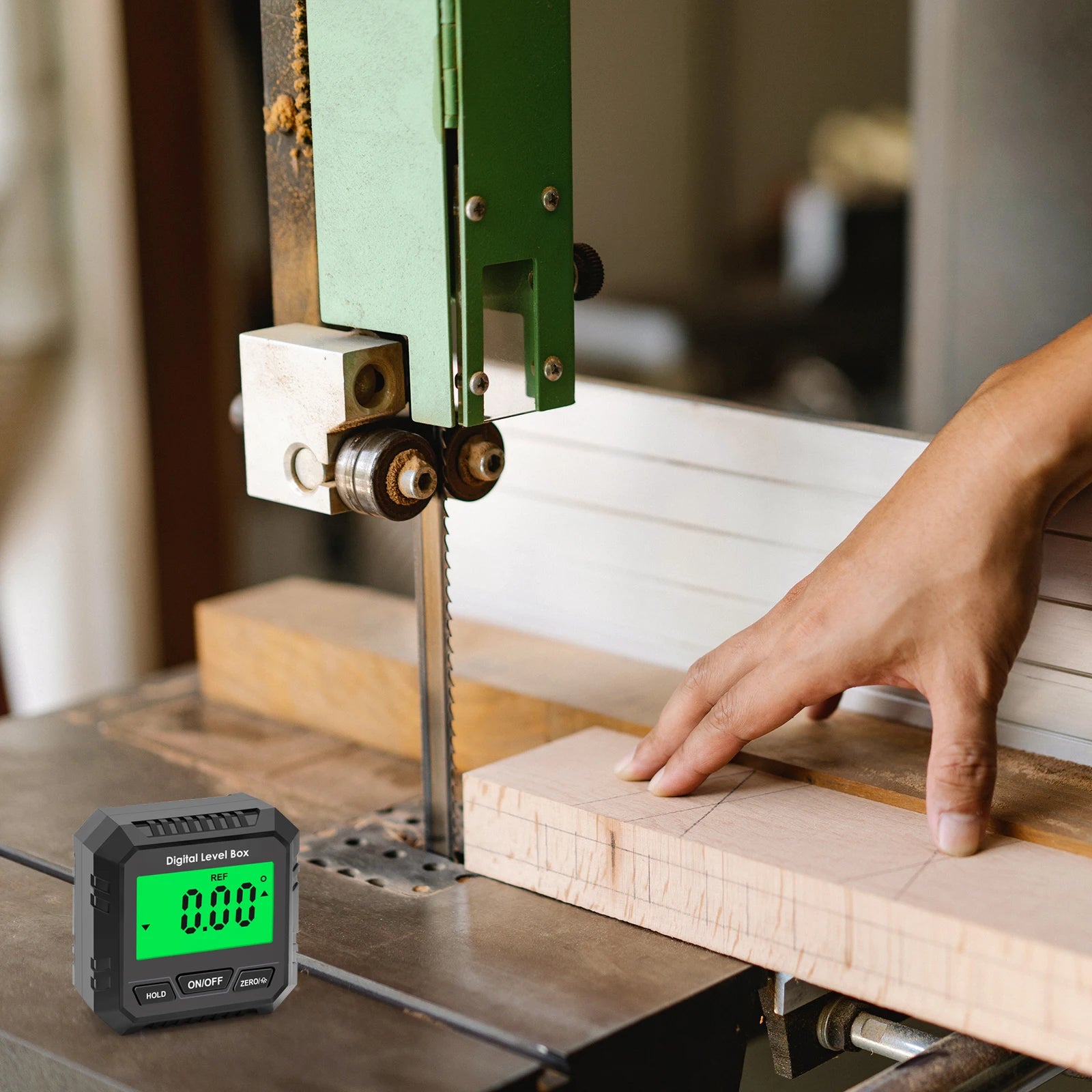 Digital Inclinometer Electronic Goniometer 360° Angle Meter Level Angle Gauge Bevel Protractor Slope Measure Magnetic Base