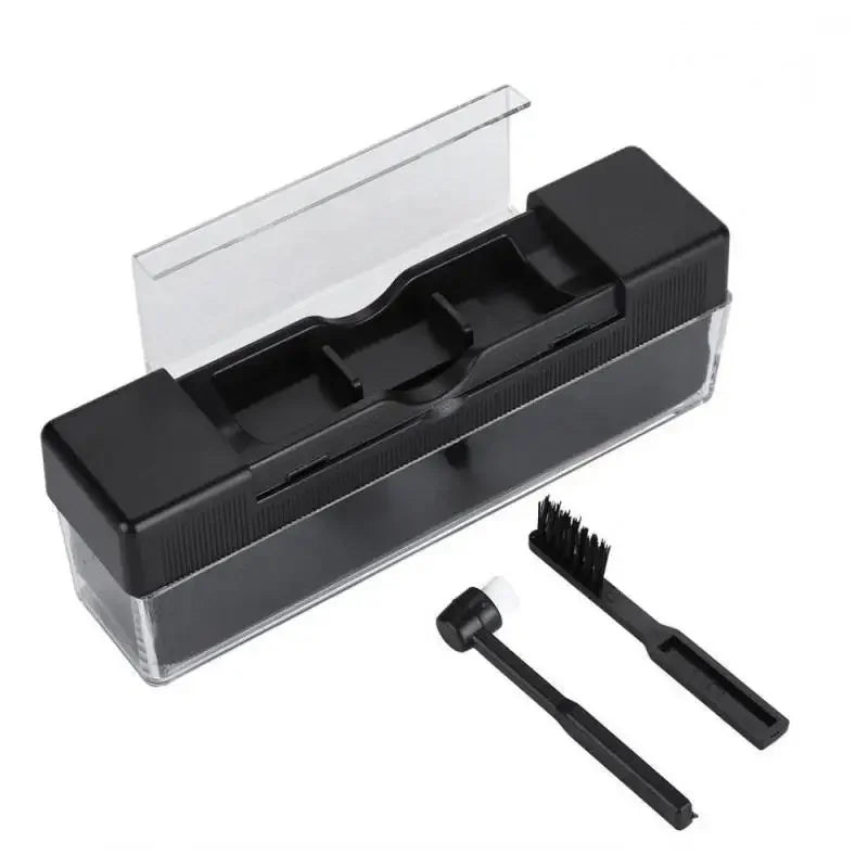 Vinyl Record Cleaner Kit Turntable LP Cleaning Brush Set Anti-Static Spray Cloth Stylus Dust Remover for Phono Gramophone