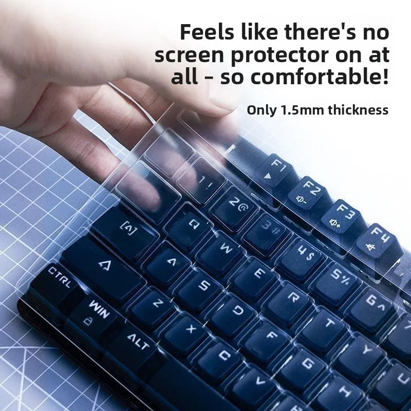 General Computer Desktop Keyboard Protective Film Dust Cover Concave-Convex Transparent Keyboard Film