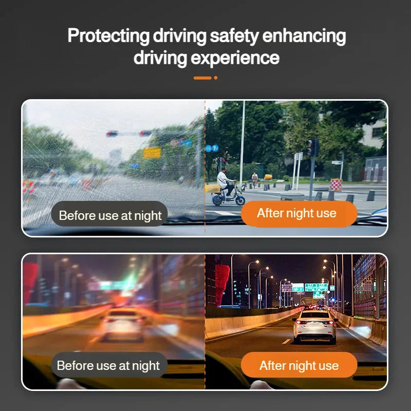 Auto Glass Polishing Liquid Light Scratch Cleaner High Gloss Film Remover Car Body Polish Spray for Windshield Shine Cleaner