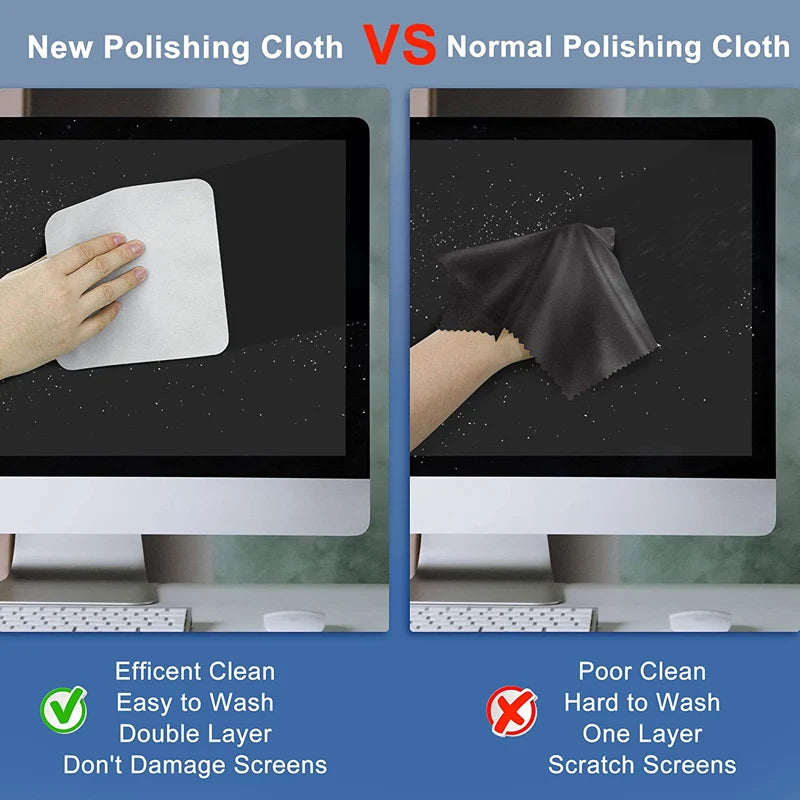 Polishing Cloth For Apple iPhone iPad Air Macbook Screen Display Camera Polish Cleaning Wipe Cloth