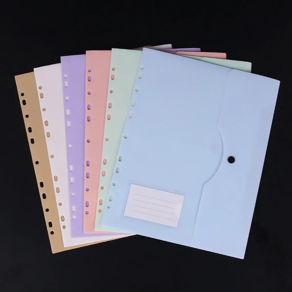3-Ring Binder  A4 Binder Document Folder Secure Loose Leaf Pocket For School File Management Document Storage