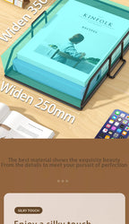 Metal desktop file rack, bookcase, office file storage box, multi-layer iron file frame, data storage, folder shelving