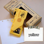 1pc Portable Card Punch, mini Retro Three-Hole Punch, DIY Loose Leaf Core, Suitable for M5/A7/A6 Office Supplies