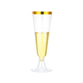 JUSTINLAU 25/50/100pcs Disposable Cups Clear Plastic Champagne Flutes Bar Cups Toasting Glasses for Weddings Party Cocktail Cups