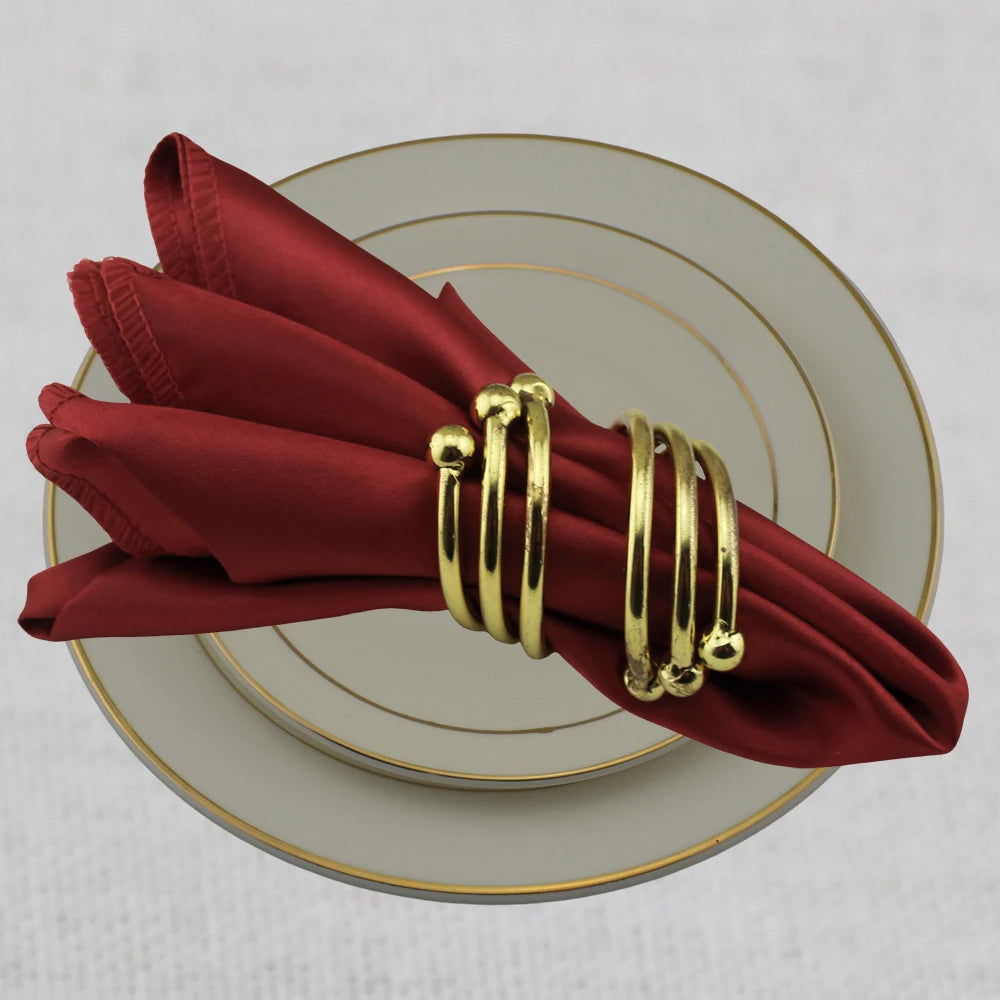 100pcs Satin Napkins For Wedding Party Decor Square 30cm Table Dinner Napkin Restaurant Supplies Christmas Birthday Tea Towels