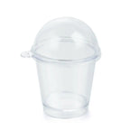 10pcs Miniature Frappuccino Cups With Cover Lid Ice Cream Cups Cake Decorating Disposable Cups