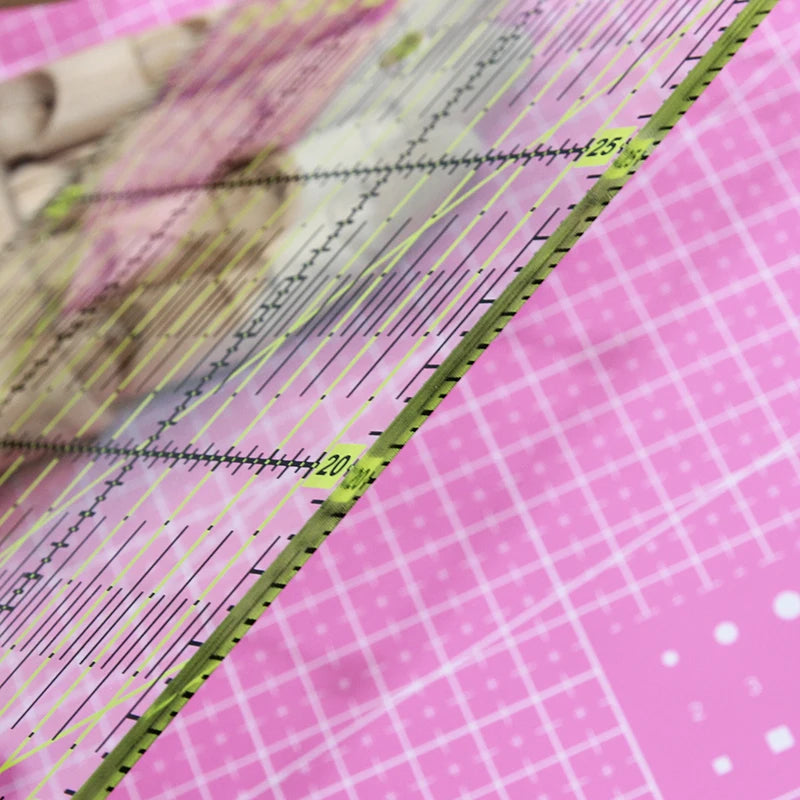 15*15 cm, 30*15 cm Patchwork Ruler - Set of Quilting Tools - High-Quality Acrylic Material - Transparent Ruler - School Supplies