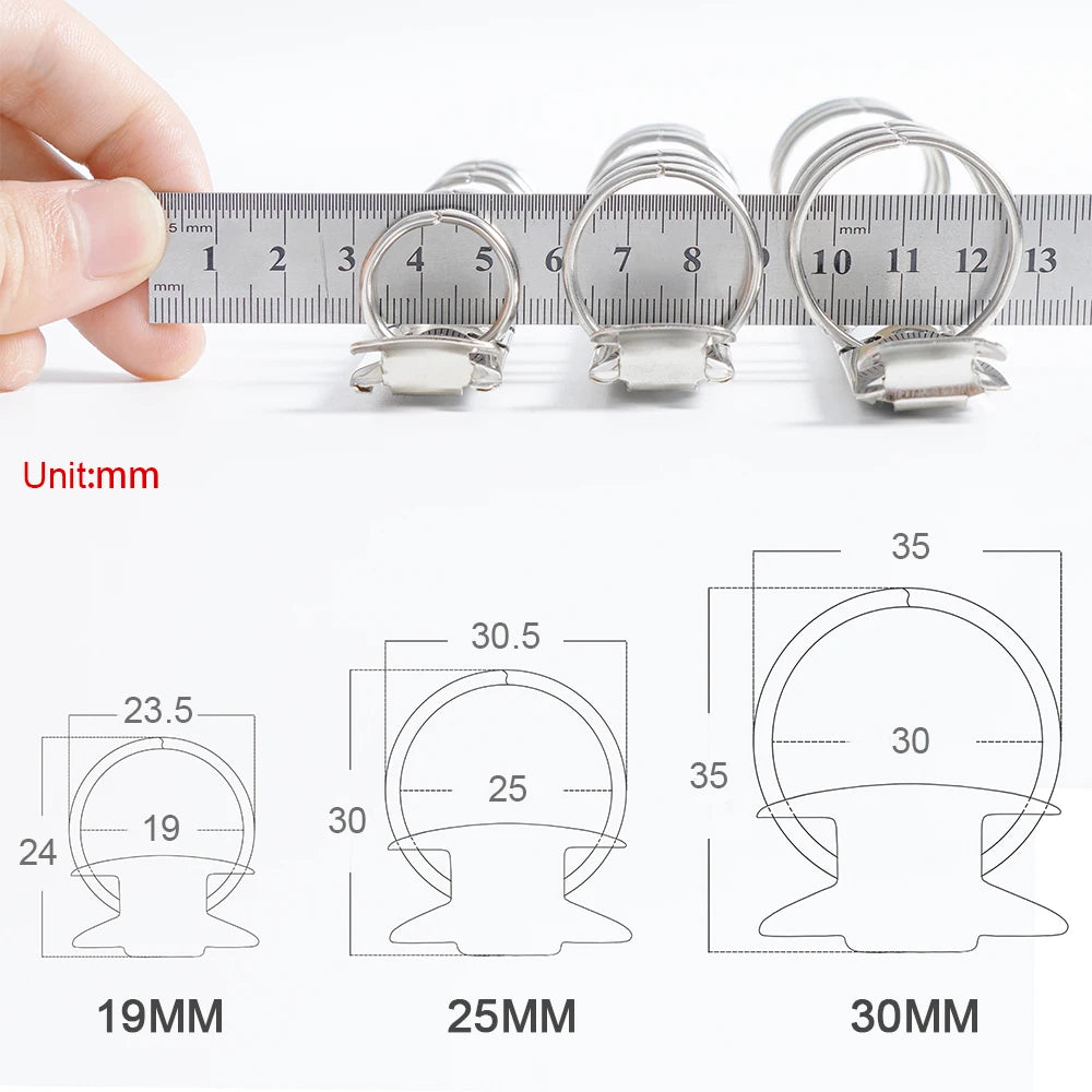 High-quality Metal Ring Binder Clips for Loose Leaf Notebook, Detachable A5 Personal A6 A7 Binder Rings for Planner Accessories