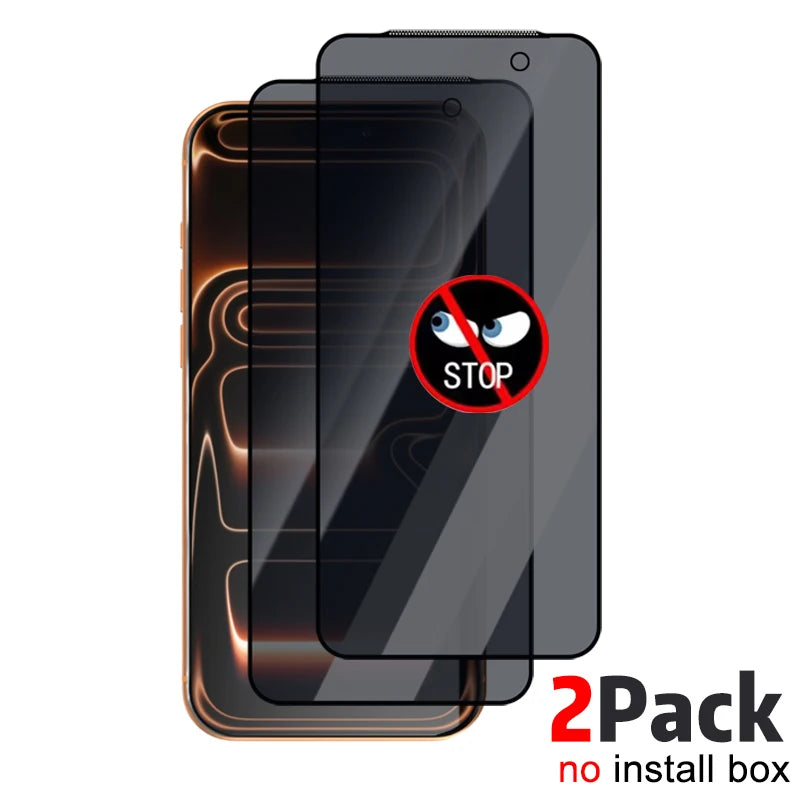 Easy Install Tempered Glass Privacy Screen Protectors for IPhone 17/17 Air/17 Pro/17 ProMax Anti-spy Auto Alignment Kit Film