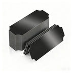 Black Finish Surface Blank Name Badges 30 pcs, perfect for Office Desk Labeling, Durable Scratch Resistant