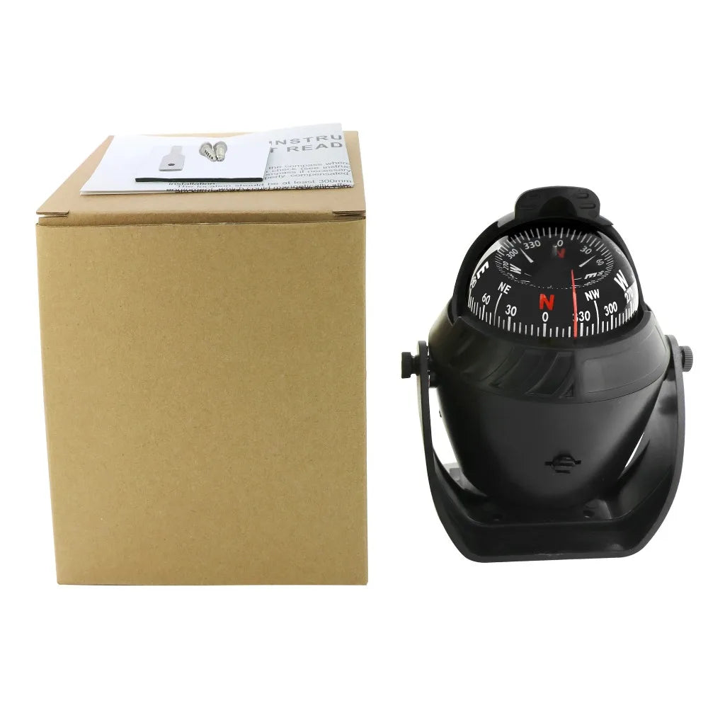 High Precision LED Light Pivoting Compass Navigation Electronic Compass For Marine Boat Car