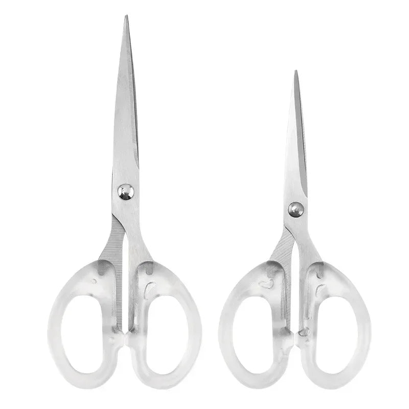 Student Office Paper-cut Scissors Stainless Steel Household Handmade Scissors Sharp and Small Sewing Scissors Household Tools
