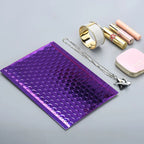 30pcs/lot Rose Gold/Silver/Purple/Blue Packaging Shipping Bubble Mailer Plastic Padded Envelopes Gift Bag Mailing Envelope Bag