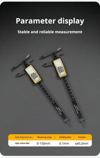 New Carbon Fiber Full Screen Electronic Digital Display Vernier Calipers High Precision 0-150mm Calipers Measure Tool With Boxed