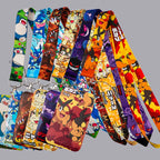 Cute Anime Monster Lanyard Card Holder Colorful Neck Strap for Key ID Card Phone Straps Badge Holder Key Ring Accessories Gifts