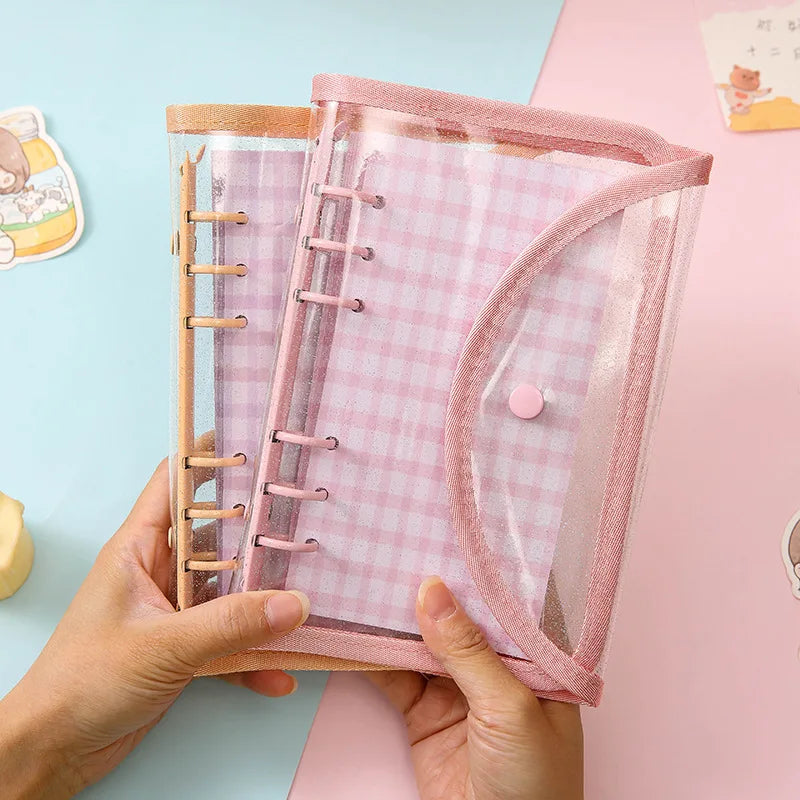 Cute Color Grid A5 A6 Loose Leaf Notebook Refill Spiral Binder Index Inner Page Item Paper Stationery