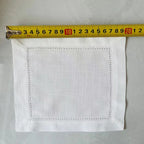 12pcs Table Napkins Wedding Party Dinner Table White Cloth Napkin Restaurant Home Napkins Cotton Linen Handkerchie 4 Size