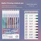 105Color Hand Account Gel Pen Languo Morandi Retro Pen Large-Capacity Color Handbook Pen For Student Painting Graffiti Writting