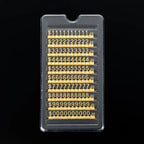10PCS Metal Price Tags Goods  Counter Jewelry Price Display Tags Adjustable Assembly Mini Dollar Euro Pound Price Tag Plate