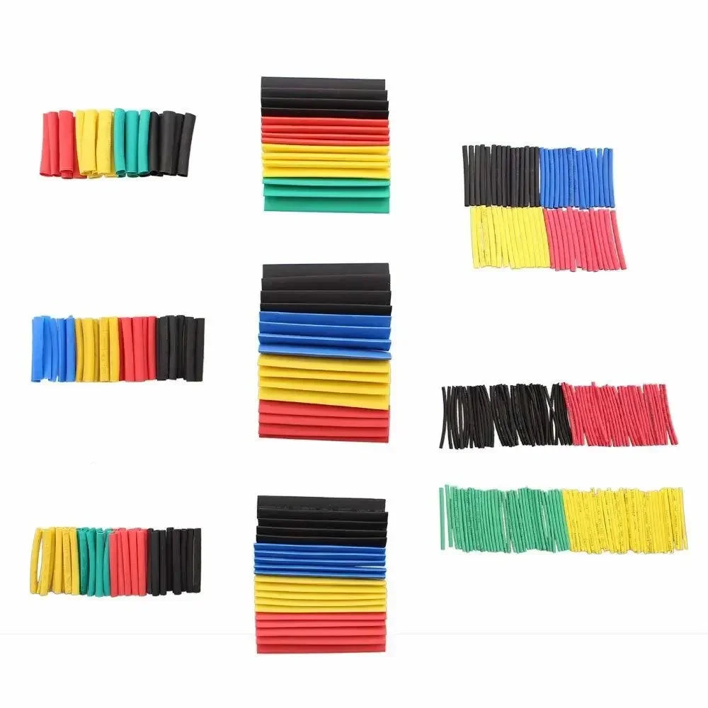 127/328/580/800Pcs Heat Shrink Wrapped Shrinking Insulation Sleeving Thermal Casing Car Electrical Cable Shrink Tube Tube Kit