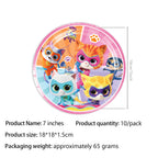 Superkitties Happy Birthday Party Decor Paw Meow Cat Super Kitties Tableware Tablecloth Plate Cup Gift Set Kid Party Supplie Toy
