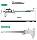 ET50 150mm Digital Caliper Stainless Steel Fraction / MM / Inch 0.01mm High Precision for Mechanical Components Measure