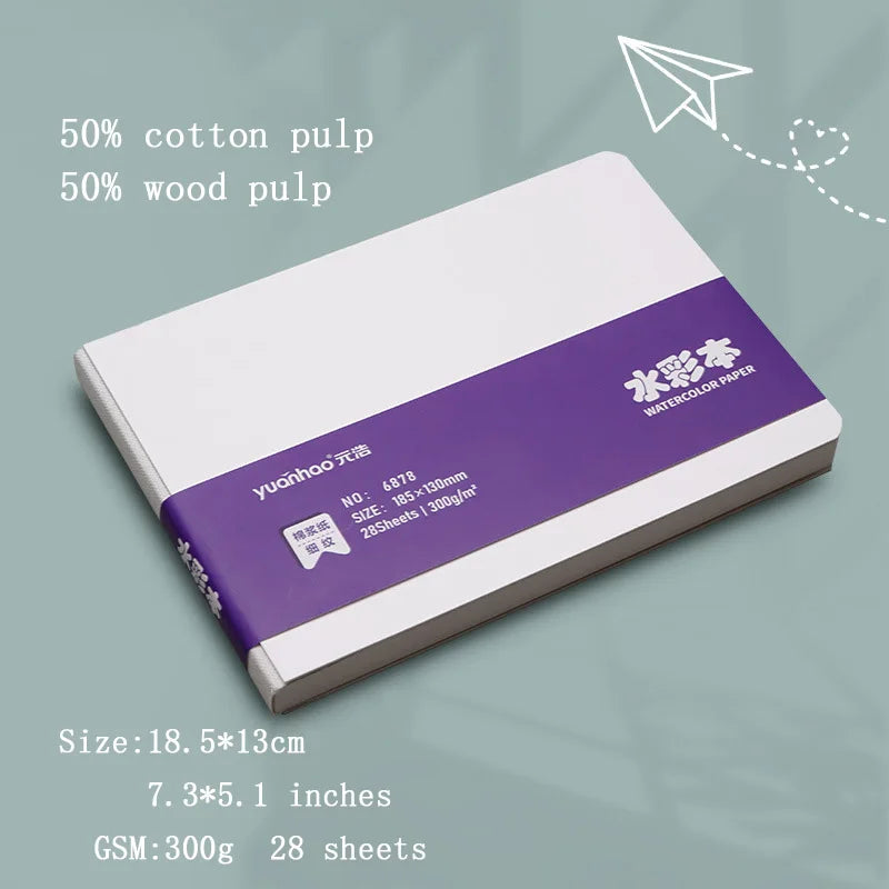 Mini Watercolor Drawing Book Thick Paper GSM 230g Pocket Sketchbook Marker Painting Paper ,Leisure  Entertainment Art Supplies