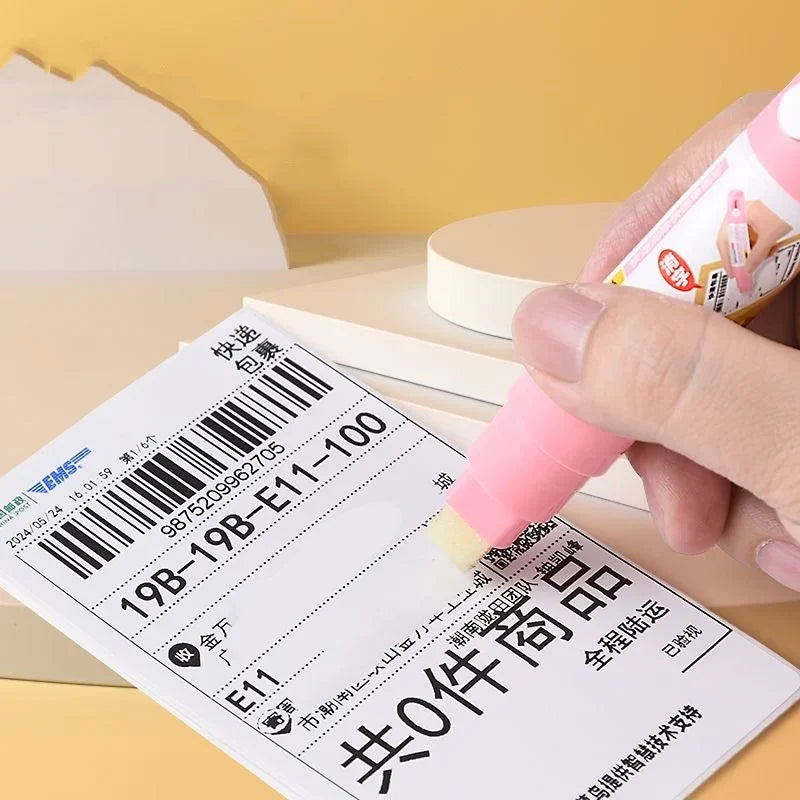 2 In 1 Thermal Paper Correction Fluid with Unboxing Knife Durable Thermal Paper Data Identity Protection Fluid Eraser Box Opener