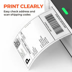 4"x6" inch Shipping Labels For Thermal Label Printer 100x150mm Adhesive Fold Thermal Label Paper For Business Express Shipping