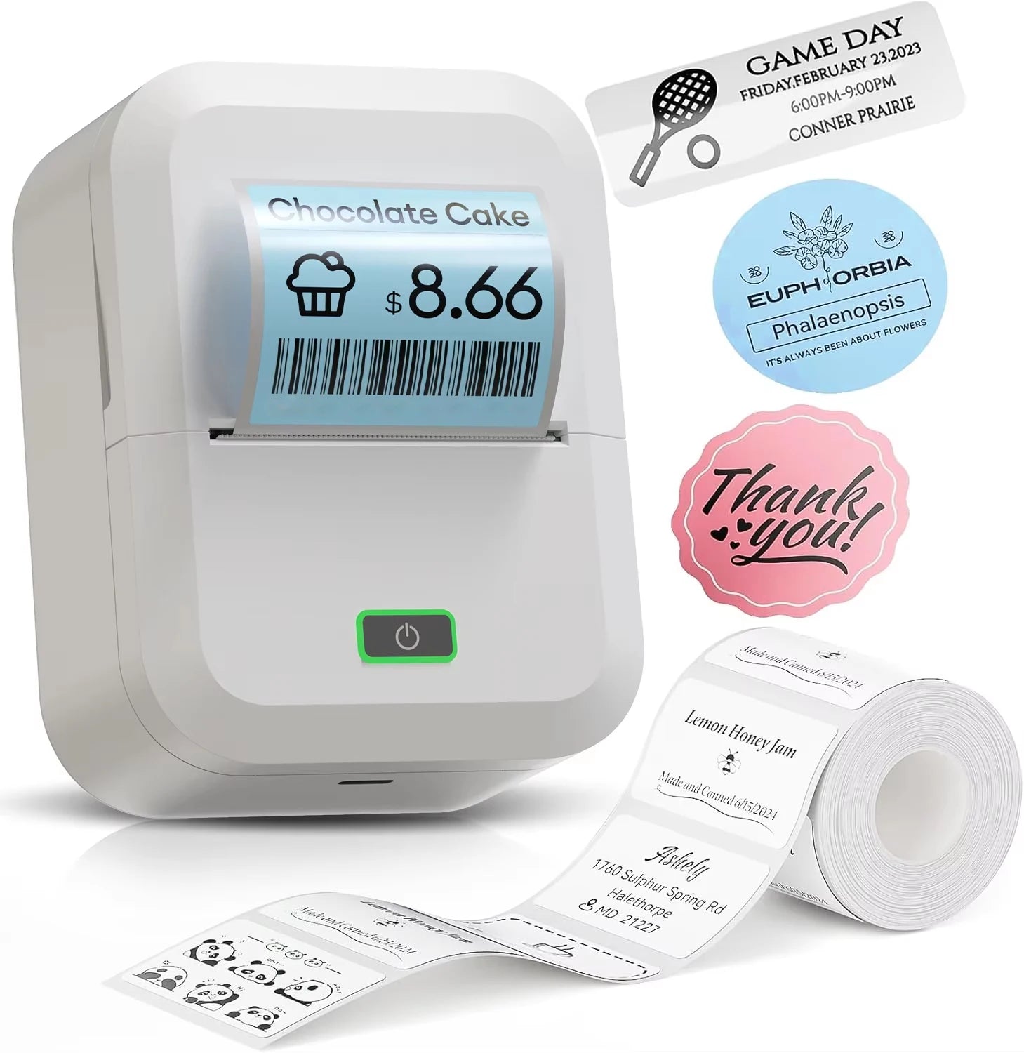 Marklif X2 Portable Thermal Printer Mini Pocket Printer Self-Adhesive Sticker Labeling Machine Similar as B21 B1 Printer Noink