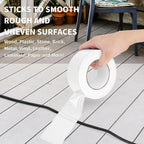 White Duct Tape Heavy Duty Waterproof,No Residue, Easy Tear by Hand for Home Repairs Indoor Outdoor Crafts Packing HVAC