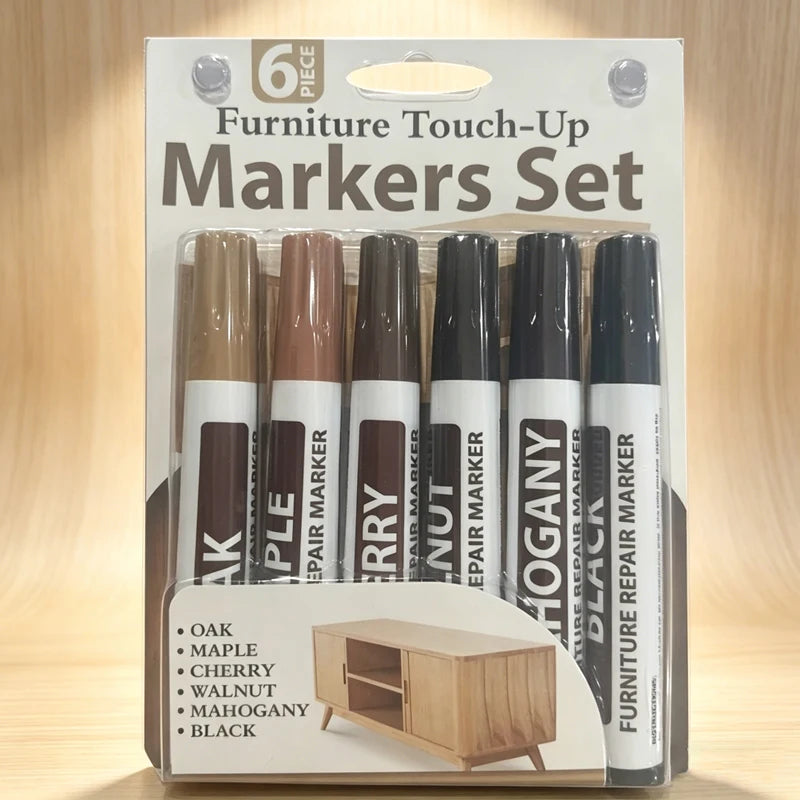 13/21Pcs Furniture Repair Pen Markers Remover Wood Scratches Restore Kit Scratch Filler Paint Wooden Cabinet Floors Tables
