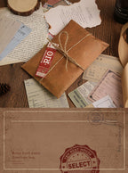 Mr.paper 10pcs/set Vintage Kraft Paper Envelope Creative Nostalgic Postcard Storage Bag Fire Paint Envelope Letter Supplies