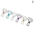 6PCs/Set Hollowed Out Design Metal Binder Clip Long Tail Office Hand Book Folder Paper Organizer Stationery Fish
