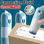 2 In 1 Box Opener Knife Thermal Paper Correction Fluid Unboxing Knife Privacy Information Blackout Theft Protection Fluid Eraser