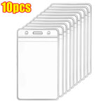 1/20Pcs Waterproof Transparent Card Holder Plastic Protector Case Business Bus Bank Credit Card Protector ID Card Badge Holder