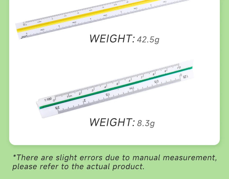 Space Ball Multi-functional Triangular Ruler Student Stationery 12.5/30cm Drafting Tool Scale Ruler Architect Technical Ruler