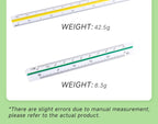 Space Ball Multi-functional Triangular Ruler Student Stationery 12.5/30cm Drafting Tool Scale Ruler Architect Technical Ruler