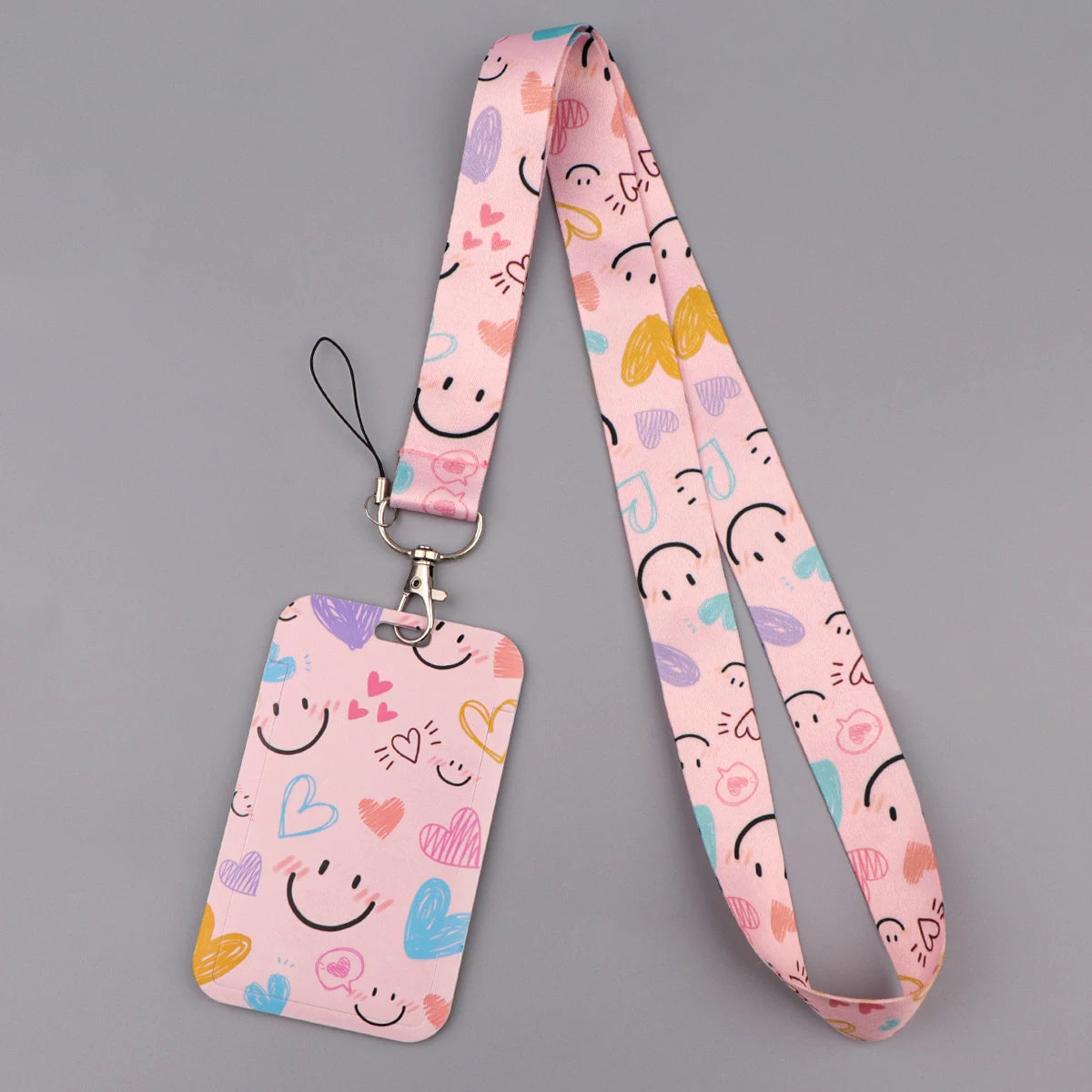 Heart Credential Holder Minimalist Style Lanyards for Key Neck Strap For Card Badge Gym Keychain Keyring Accessories Gifts