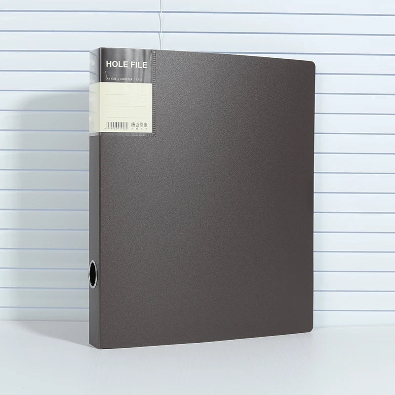 Clear PP A4 File Folder 4-Hole D-Ring Punch Binder Quick-Lock Lever Arch File - Hanging File Folders for Organizing