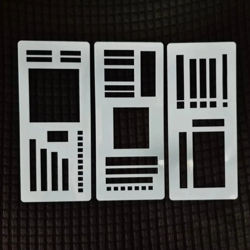 Dot Grid Flexible Record Template Multifunctional Checklists Boxes Lines Handmade Template Ruler Educational Stencils