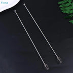 ✔1/2Pcs 24CM Coffee Stirrers Reusable Bar Stainless Steel Stirrer Multi-Function Decorative Stir Sticks For Drinks Mixing Bar
