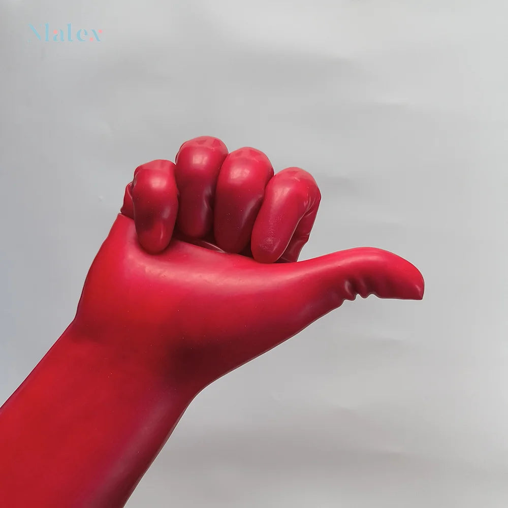 Natural Latex Gloves Short Cosplay Accessories 0.4 Thickness Excellent Elasticity and Softness