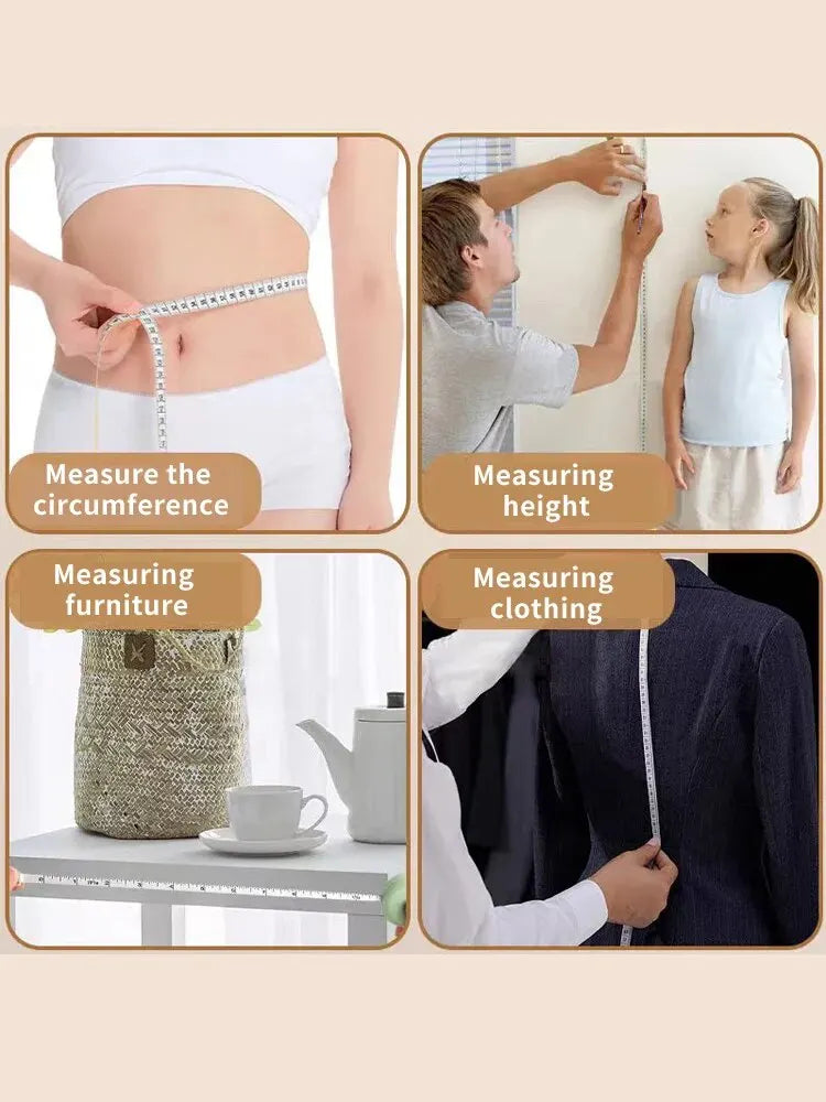 1.5 Meter Soft Tape Measure Flexible Ruler For Body Measurement Sewing Tailor Handmade Portable Body Sewing Measurements Ruler